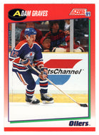 Adam Graves - Edmonton Oilers (NHL Hockey Card) 1991-92 Score Canadian # 235 Mint