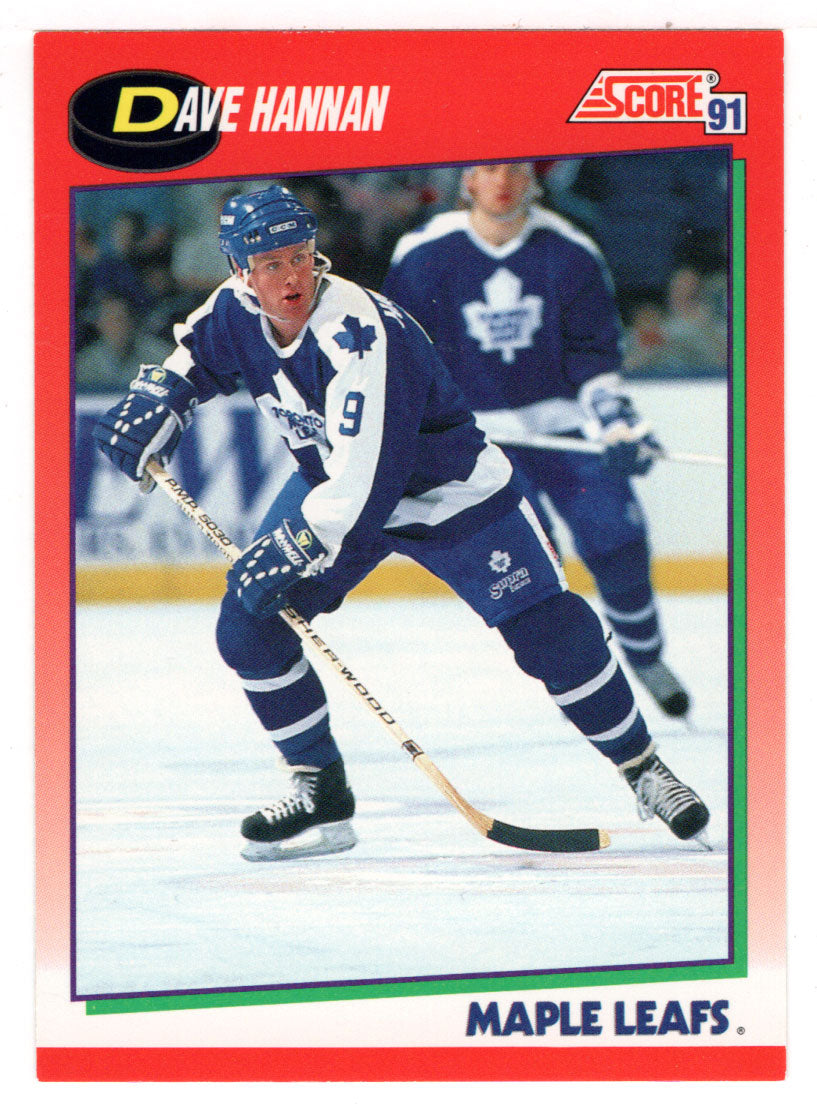 Dave Hannan - Toronto Maple Leafs (NHL Hockey Card) 1991-92 Score Canadian # 241 Mint