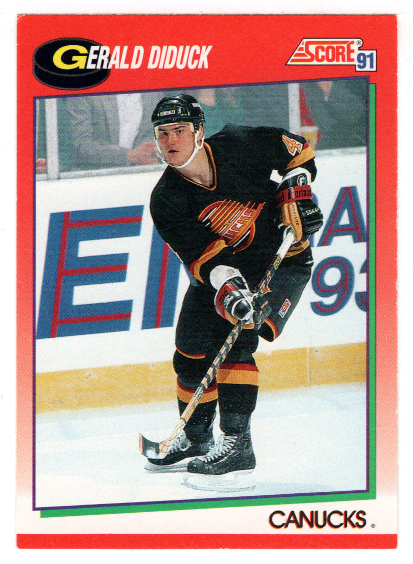 Gerald Diduck - Vancouver Canucks (NHL Hockey Card) 1991-92 Score Canadian # 243 Mint