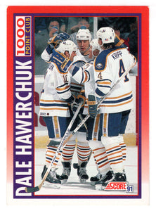 Dale Hawerchuk - 1000 Point Club (NHL Hockey Card) 1991-92 Score Canadian # 266 Mint