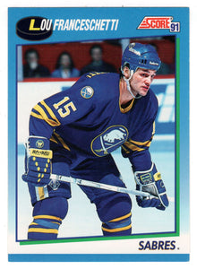 Lou Franceschetti - Buffalo Sabres (NHL Hockey Card) 1991-92 Score Canadian # 388 Mint