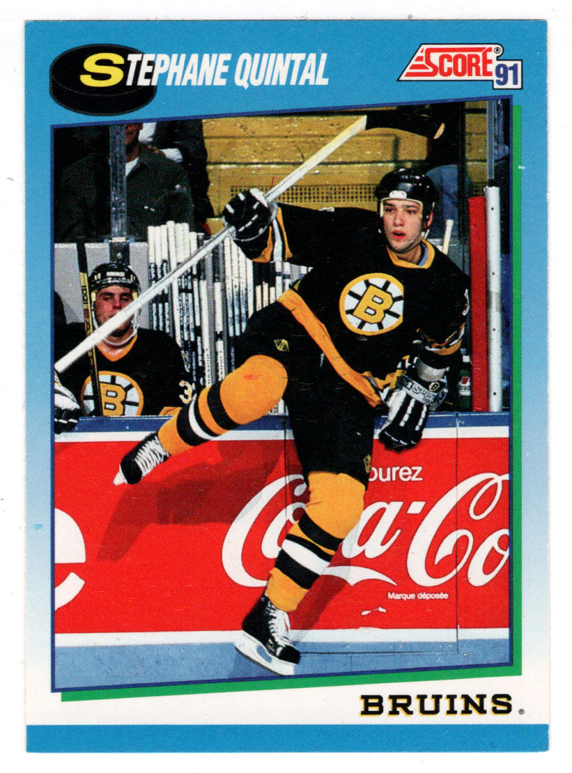 Stephane Quintal - Boston Bruins (NHL Hockey Card) 1991-92 Score Canadian # 437 Mint