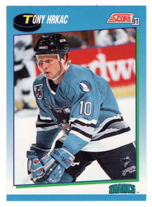 Tony Hrkac - San Jose Sharks (NHL Hockey Card) 1991-92 Score Canadian # 555 Mint