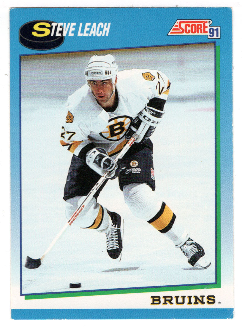 Stephen Leach - Boston Bruins (NHL Hockey Card) 1991-92 Score Canadian # 576 Mint