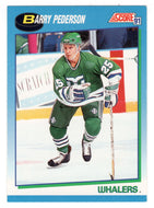 Barry Pederson - Hartford Whalers (NHL Hockey Card) 1991-92 Score Canadian # 639 Mint