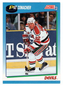 Pat Conacher - New Jersey Devils (NHL Hockey Card) 1991-92 Score Canadian # 654 Mint