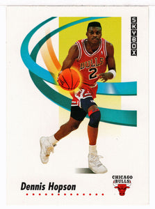 Dennis Hopson - Chicago Bulls (NBA Basketball Card) 1991-92 Skybox # 38 Mint
