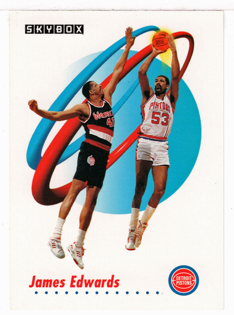 James Edwards - Detroit Pistons (NBA Basketball Card) 1991-92 Skybox # 82 Mint