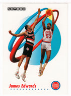 James Edwards - Detroit Pistons (NBA Basketball Card) 1991-92 Skybox # 82 Mint