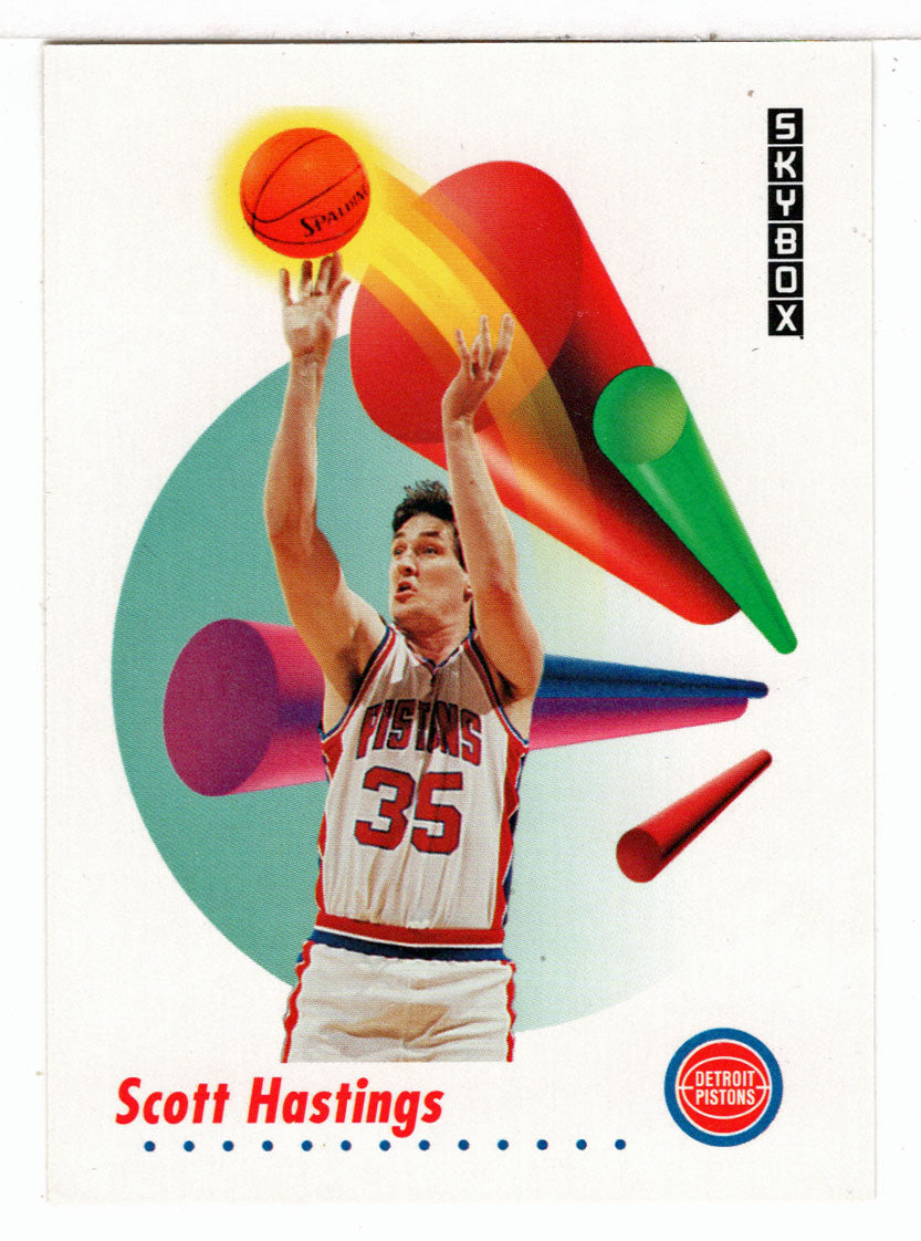 Scott Hastings - Detroit Pistons (NBA Basketball Card) 1991-92 Skybox # 83 Mint