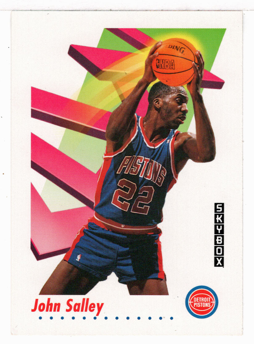 John Salley - Detroit Pistons (NBA Basketball Card) 1991-92 Skybox # 87 Mint