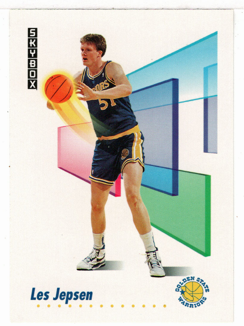Les Jepsen - Golden State Warriors (NBA Basketball Card) 1991-92 Skybox # 93 Mint