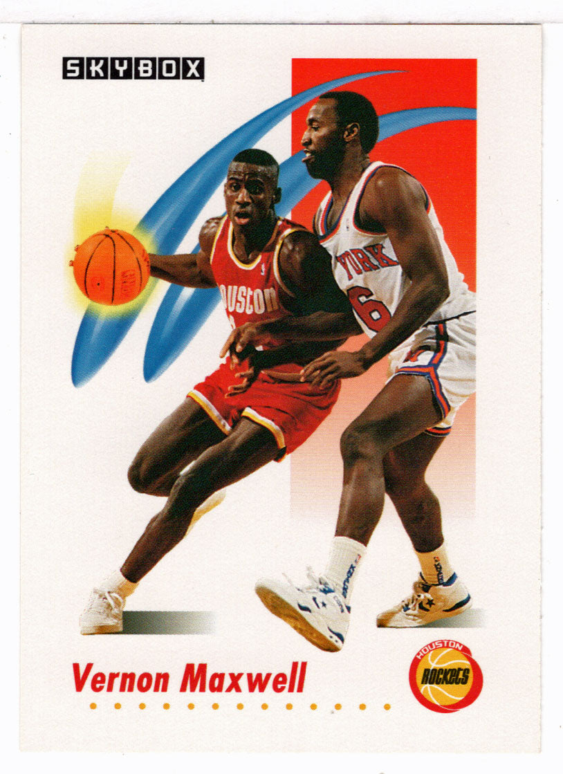Vernon Maxwell - Houston Rockets (NBA Basketball Card) 1991-92 Skybox # 104 Mint