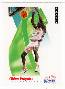 Olden Polynice - Los Angeles Clippers (NBA Basketball Card) 1991-92 Skybox # 130 Mint
