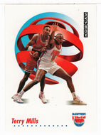 Terry Mills RC - New Jersey Nets (NBA Basketball Card) 1991-92 Skybox # 184 Mint