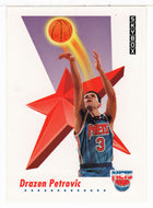 Drazen Petrovic - New Jersey Nets (NBA Basketball Card) 1991-92 Skybox # 186 Mint
