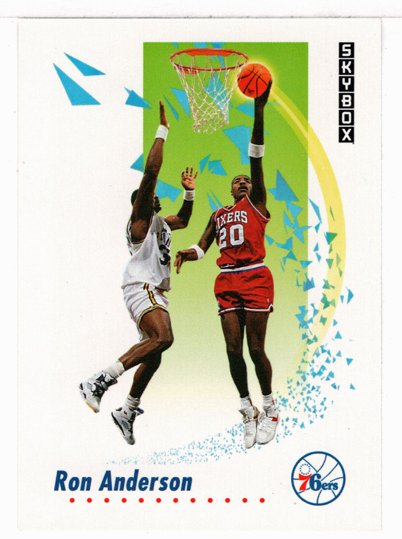 Ron Anderson - Philadelphia 76ers (NBA Basketball Card) 1991-92 Skybox # 210 Mint