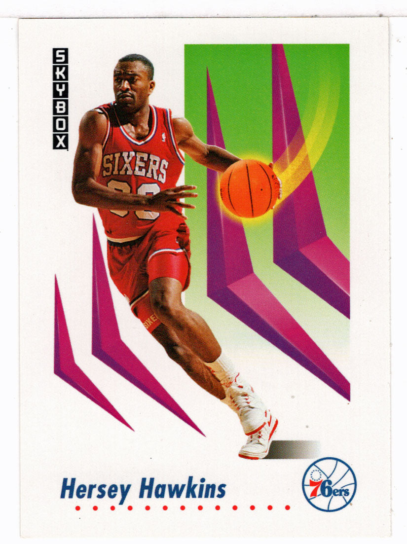 Hersey Hawkins - Philadelphia 76ers (NBA Basketball Card) 1991-92 Skybox # 216 Mint