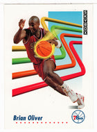 Brian Oliver - Philadelphia 76ers (NBA Basketball Card) 1991-92 Skybox # 218 Mint
