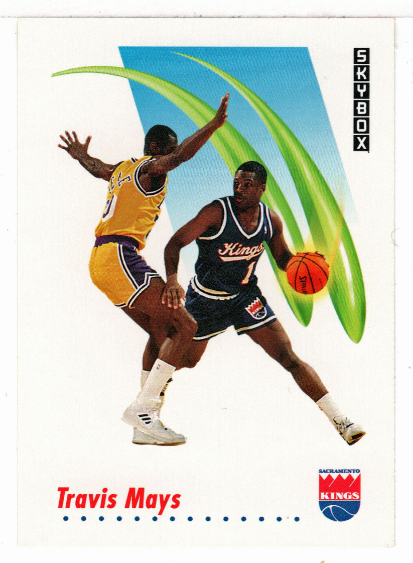 Travis Mays - Sacramento Kings (NBA Basketball Card) 1991-92 Skybox # 248 Mint