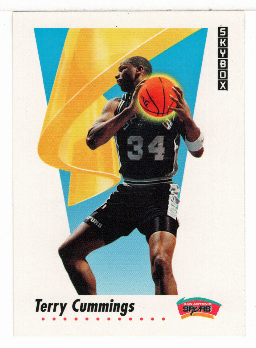 Terry Cummings - San Antonio Spurs (NBA Basketball Card) 1991-92 Skybox # 255 Mint