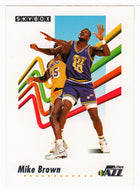 Mike Brown - Utah Jazz (NBA Basketball Card) 1991-92 Skybox # 277 Mint