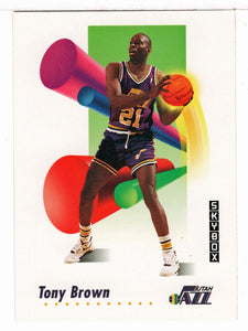 Tony Brown - Utah Jazz (NBA Basketball Card) 1991-92 Skybox # 278 Mint