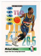 Michael Adams - Denver Nuggets - League Leaders (NBA Basketball Card) 1991-92 Skybox # 300 Mint