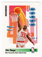 Otis Thorpe - Houston Rockets - League Leaders (NBA Basketball Card) 1991-92 Skybox # 302 Mint