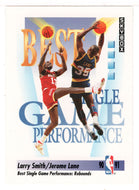 Larry Smith - Jerome Lane - Houston Rockets - Denver Nuggets - Best Single Game Performance (NBA Basketball Card) 1991-92 Skybox # 309 Mint