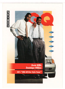 Dominique Wilkins - Kevin Willis - Atlanta Hawks - GQ (NBA Basketball Card) 1991-92 Skybox # 325 Mint