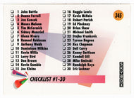 Checklist # 1 (NBA Basketball Card) 1991-92 Skybox # 345 Mint