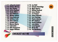 Checklist # 2 (NBA Basketball Card) 1991-92 Skybox # 346 Mint