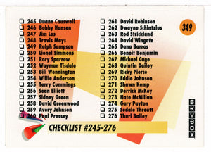 Checklist # 5 (NBA Basketball Card) 1991-92 Skybox # 349 Mint