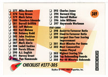 Load image into Gallery viewer, Checklist # 5 (NBA Basketball Card) 1991-92 Skybox # 349 Mint

