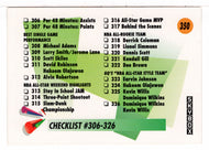 Checklist # 6 (NBA Basketball Card) 1991-92 Skybox # 350 Mint