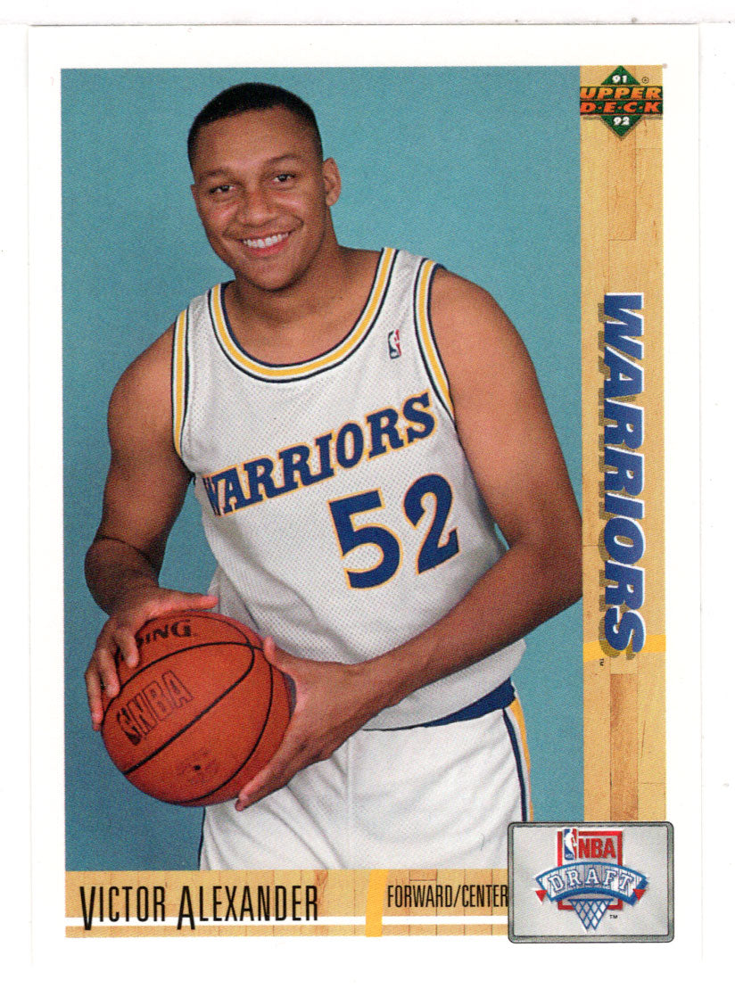 Victor Alexander RC - Golden State Warriors (NBA Basketball Card) 1991-92 Upper Deck # 10 Mint