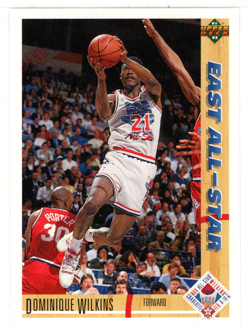 Dominique Wilkins - Atlanta Hawks - All-Star (NBA Basketball Card) 1991-92 Upper Deck # 66 Mint