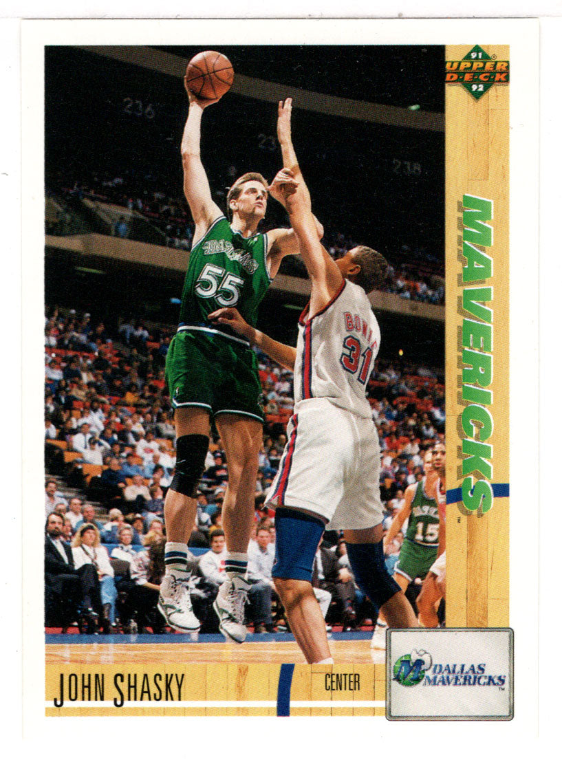 John Shasky - Dallas Mavericks (NBA Basketball Card) 1991-92 Upper Deck # 101 Mint