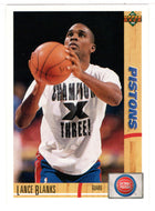 Lance Blanks - Detroit Pistons (NBA Basketball Card) 1991-92 Upper Deck # 108 Mint