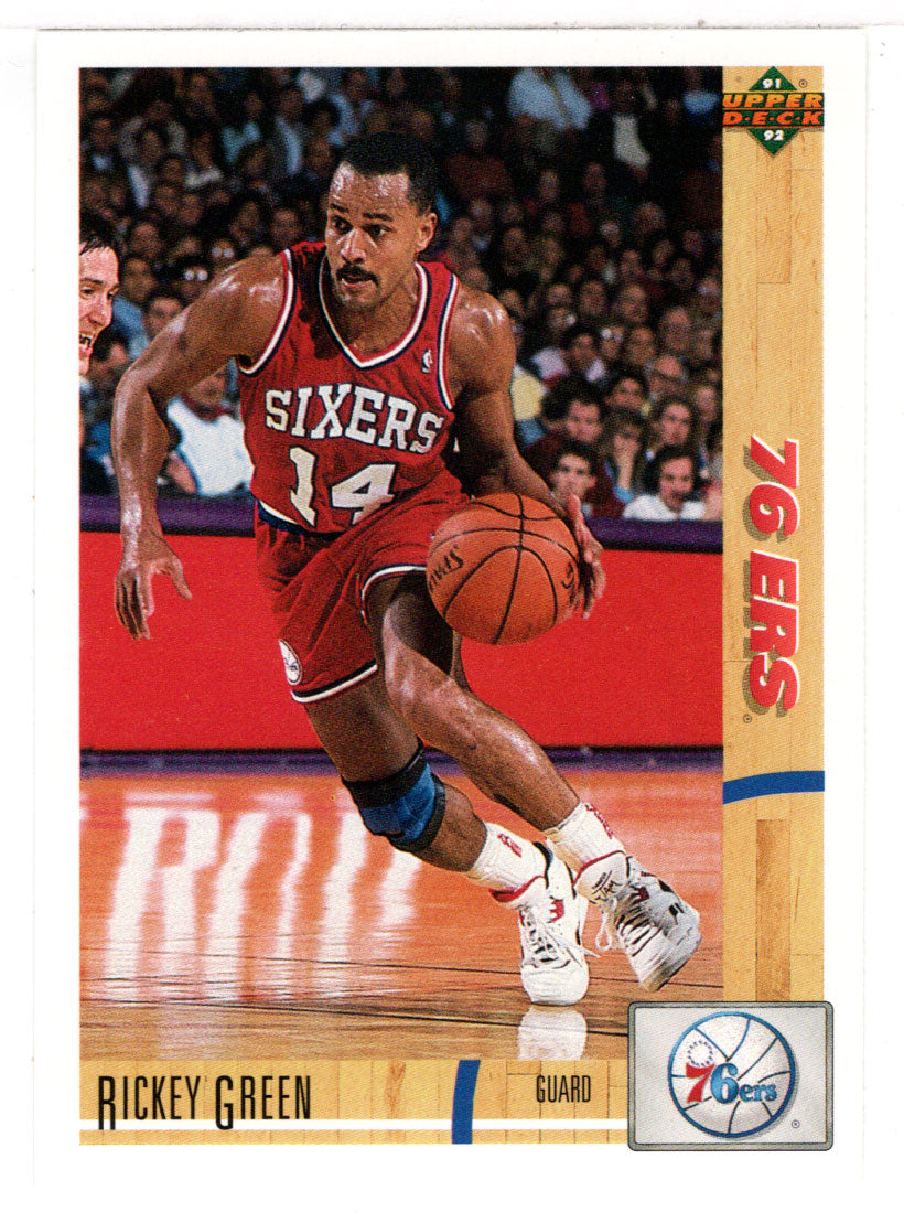 Rickey Green - Philadelphia 76ers (NBA Basketball Card) 1991-92 Upper Deck # 112 Mint