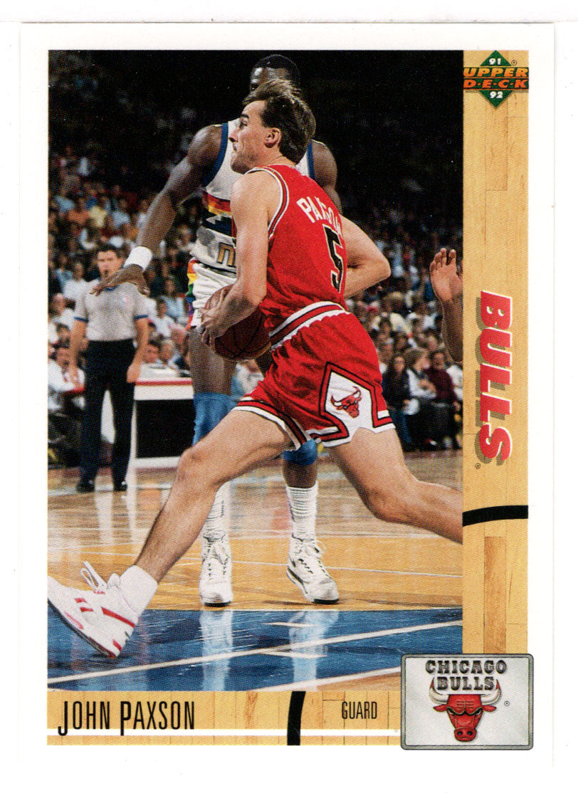 John Paxson - Chicago Bulls (NBA Basketball Card) 1991-92 Upper Deck # 117 Mint