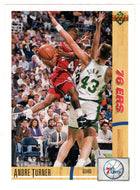 Andre Turner - Philadelphia 76ers (NBA Basketball Card) 1991-92 Upper Deck # 134 Mint