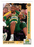Benoit Benjamin - Seattle SuperSonics (NBA Basketball Card) 1991-92 Upper Deck # 159 Mint
