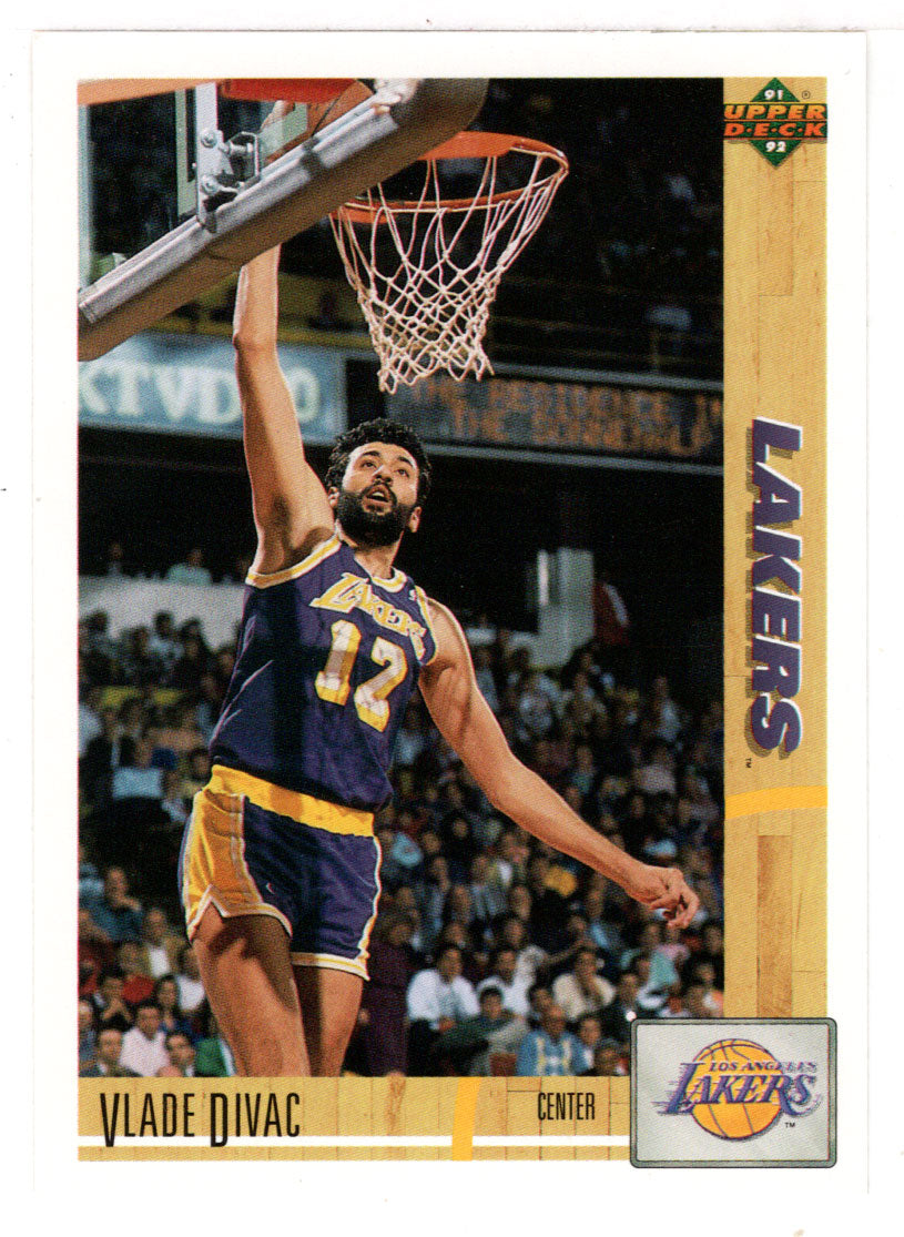 Vlade Divac - Los Angeles Lakers (NBA Basketball Card) 1991-92 Upper Deck # 175 Mint