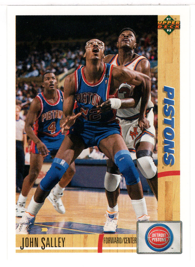 John Salley - Detroit Pistons (NBA Basketball Card) 1991-92 Upper Deck # 190 Mint