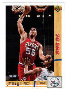 Jayson Williams - Philadelphia 76ers (NBA Basketball Card) 1991-92 Upper Deck # 191 Mint