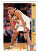 John Starks RC - New York Knicks (NBA Basketball Card) 1991-92 Upper Deck # 219 Mint