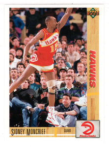 Sidney Moncrief - Atlanta Hawks (NBA Basketball Card) 1991-92 Upper Deck # 240 Mint