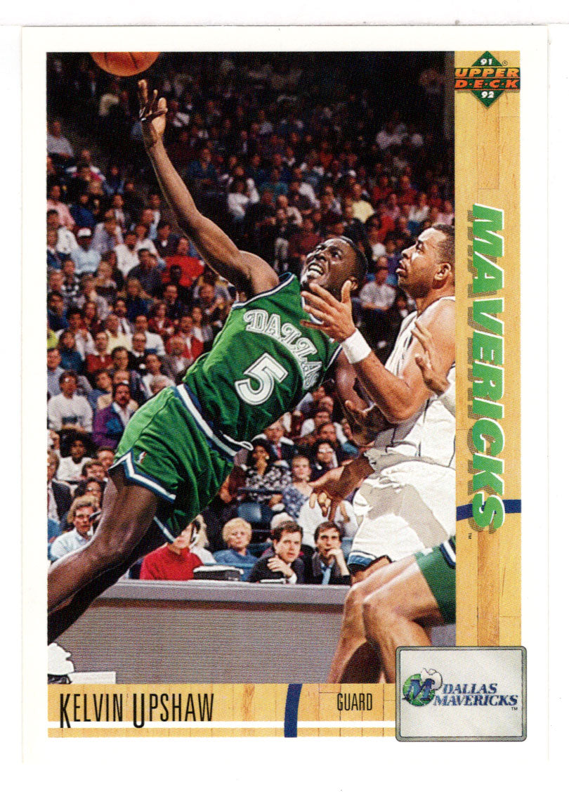 Kelvin Upshaw - Dallas Mavericks (NBA Basketball Card) 1991-92 Upper Deck # 248 Mint